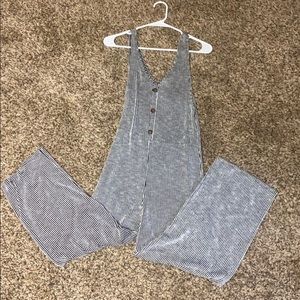 Caution To The Wind Size Medium Stripe Jumpsuit